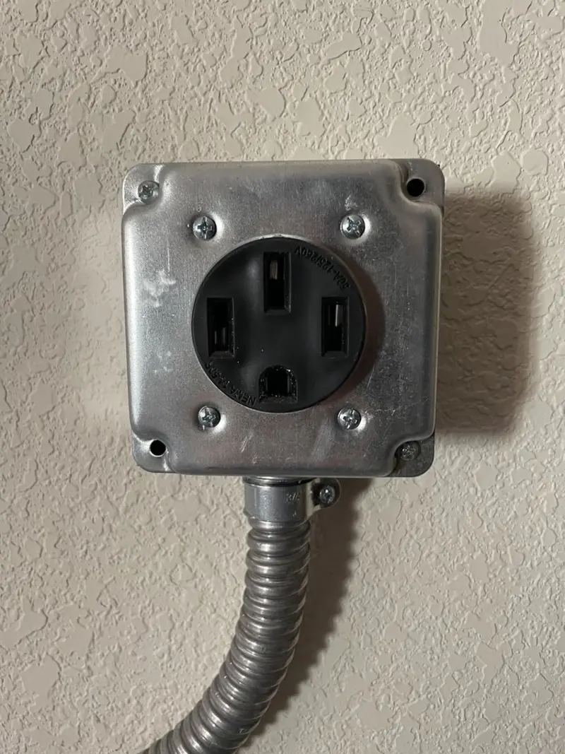 NEMA 14-50 outlet installed for Smart Home Electrical in Grove City